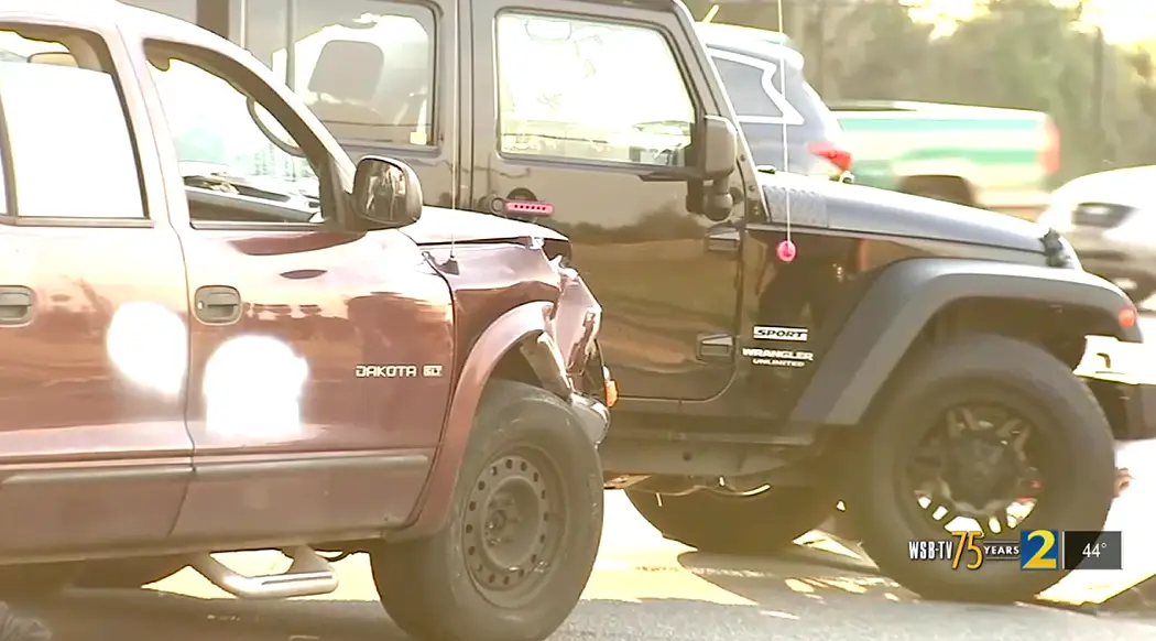 Kenneth had allegedly hit another car before Hannah chased him down.