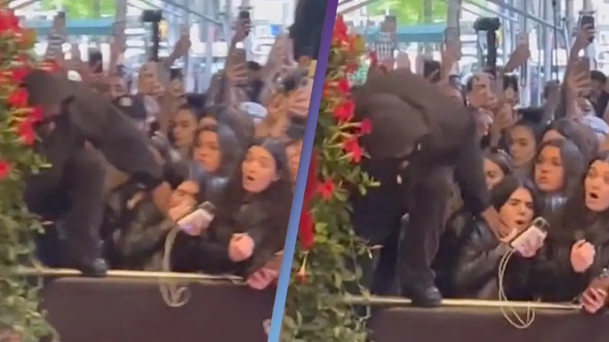 Calls for A$AP Rocky to apologize to fan after grabbing her face while jumping through crowd