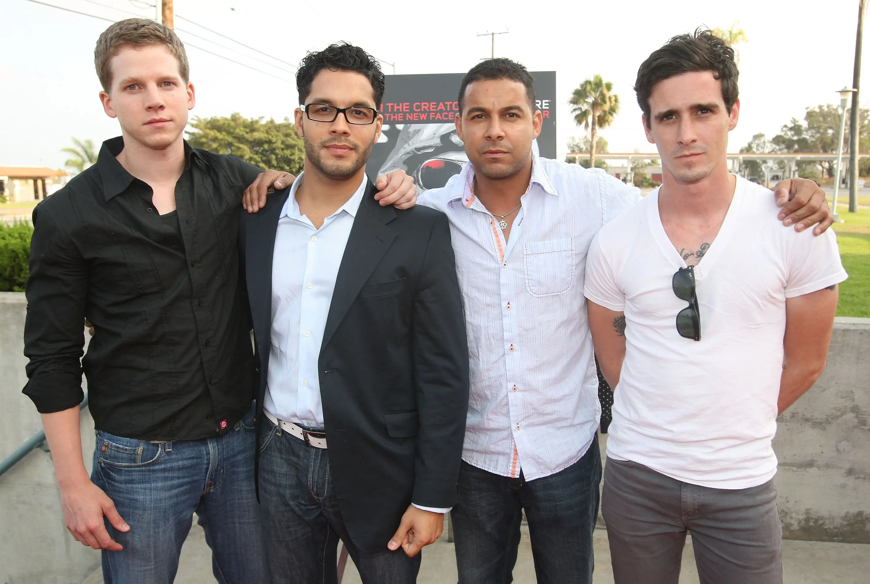 Ransone with his fellow 'Generation Kill' stars in 2008 (Jason Merritt/FilmMagic)