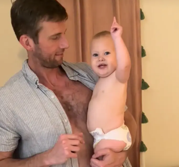 This is the face of a baby who wants to go to the Four Season Orlando. (TikTok/@sobrizzle)