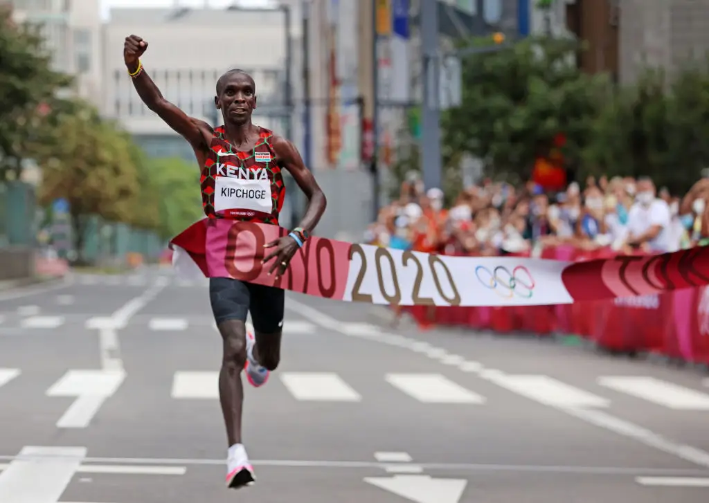 The watch has been designed in collaboration with runner Eliud Kipchoge (Lintao Zhang/Getty Images)