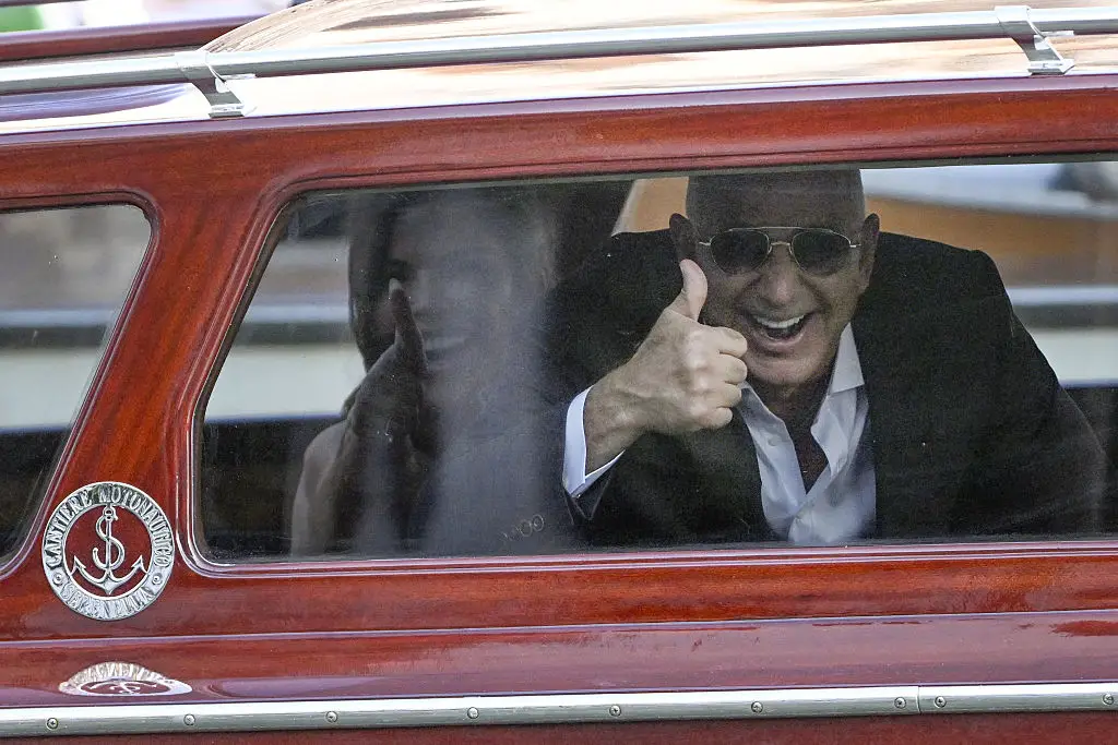 Jeff Bezos and Lauren Sanchez are set to wed in Venice this weekend (ANDREA PATTARO/AFP via Getty Images)