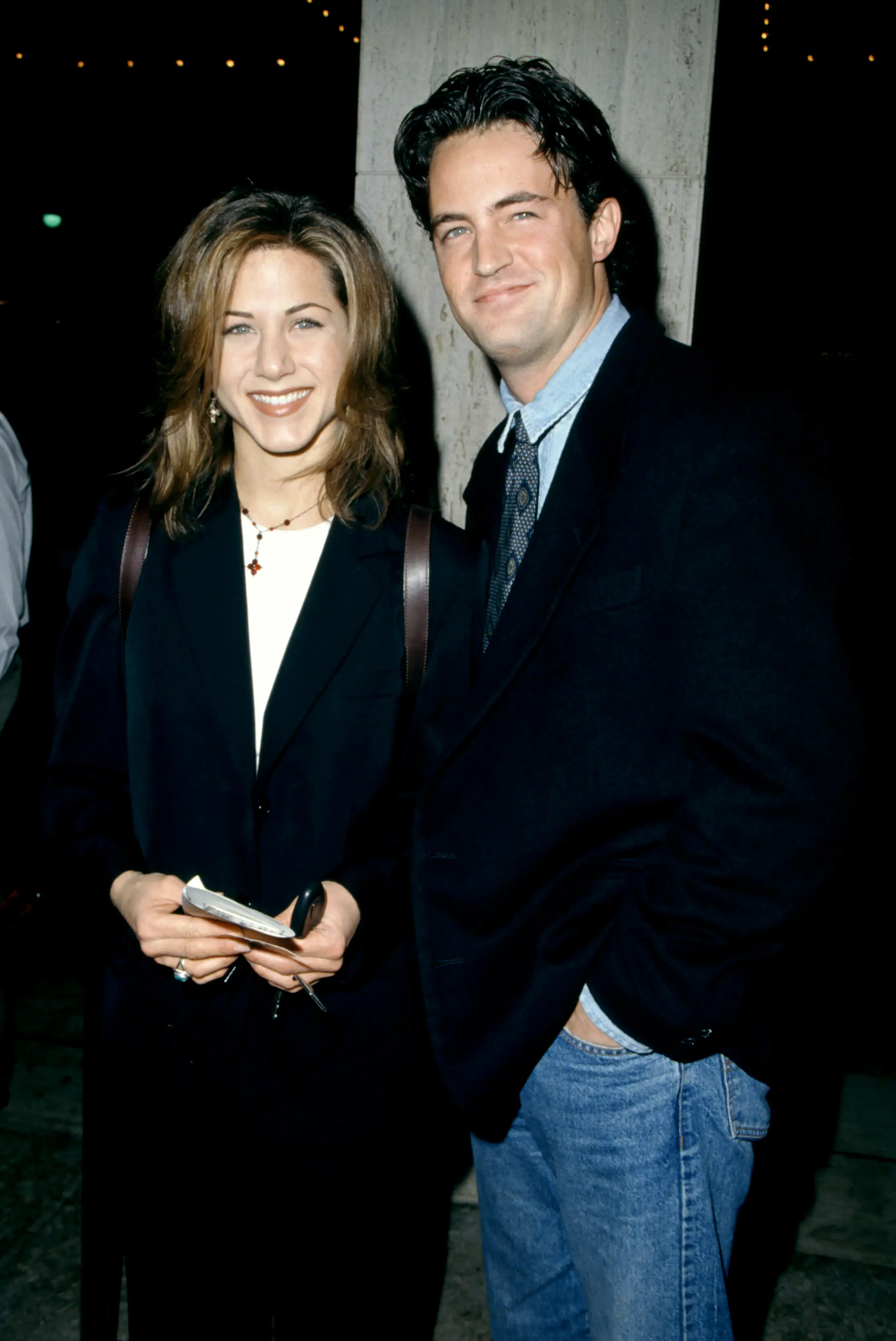 Jennifer Aniston and Matthew Perry pictured together in 1995.