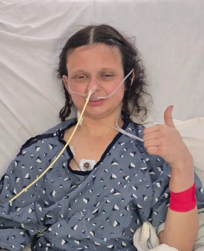 Trinity, 24, ate the swordfish last month and has been sick ever since (GoFundMe)