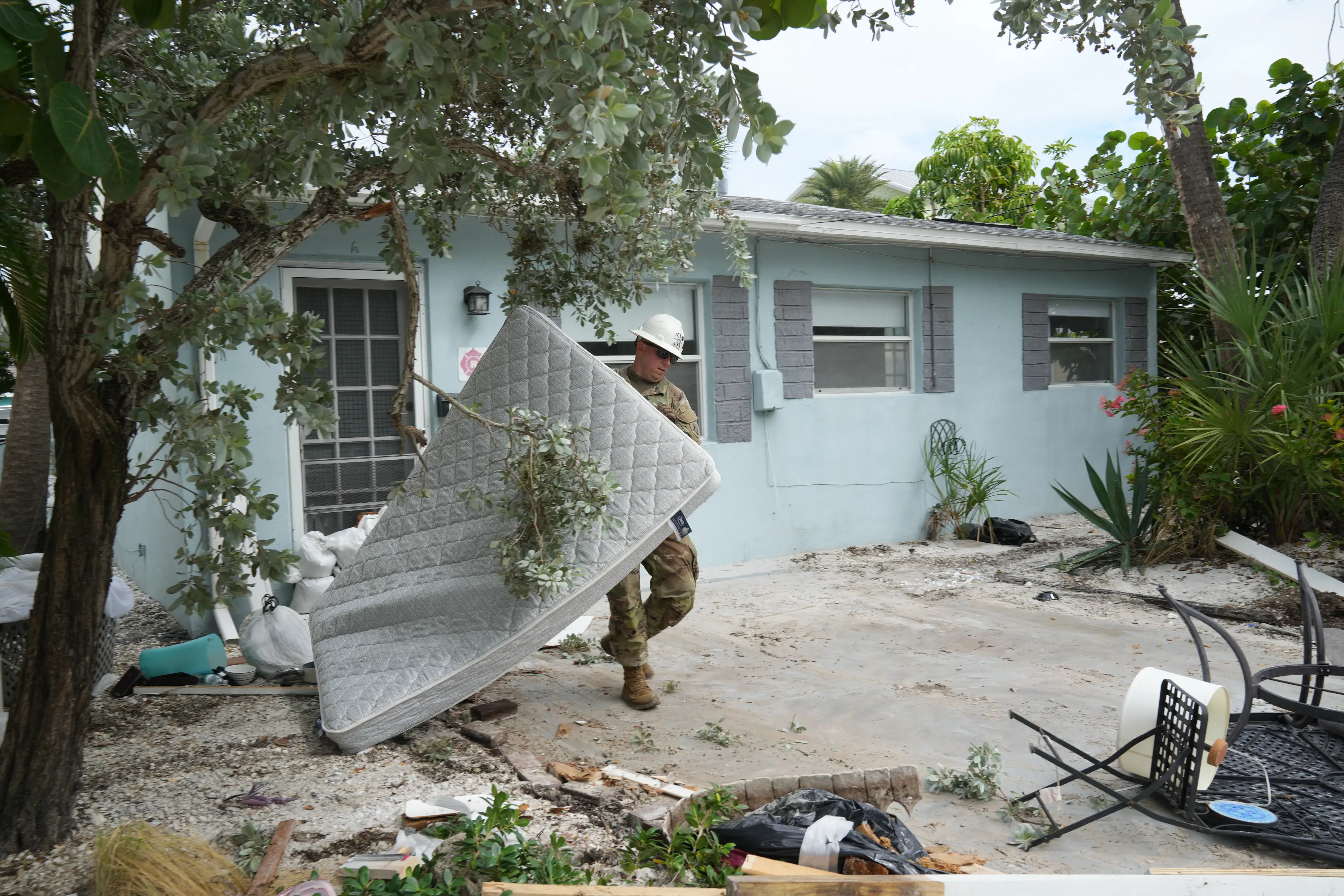 Hurricane Milton is expected to make landfall on October 9 (BRYAN R. SMITH/AFP via Getty Images) 