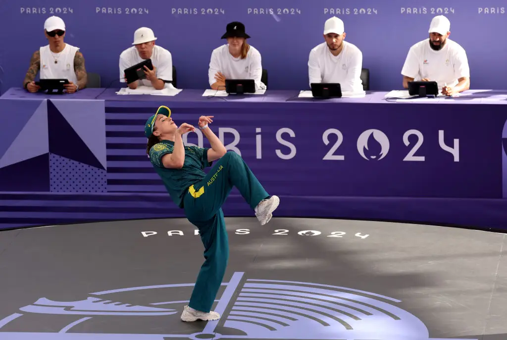 People were slightly confused by Rachael Gunn's breakdance performance. (Ezra Shaw/Getty Images)