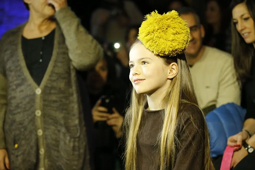 Kristina Pimenova was given the nickname 'the most beautiful girl in the world' at just nine years old. (Photo by NurPhoto/NurPhoto via Getty Images)