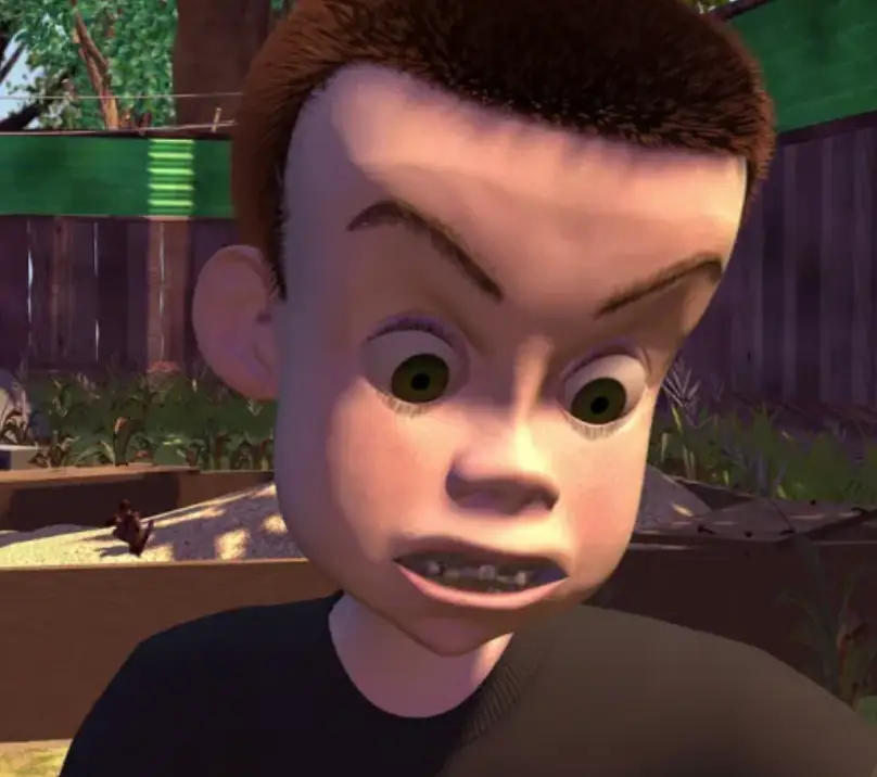 Sid could definitely scare a monster.