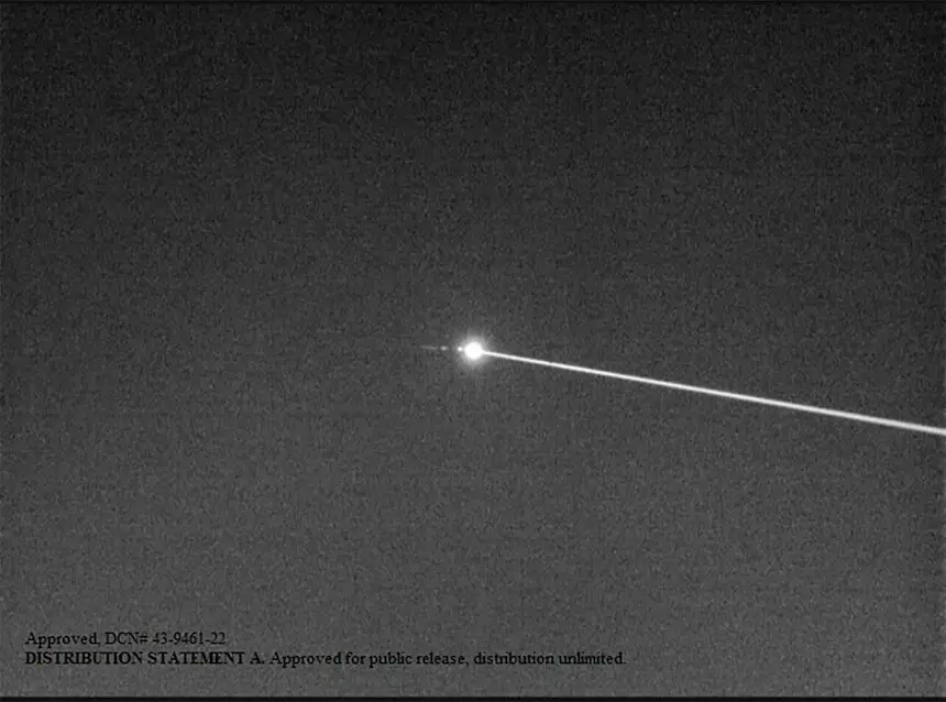 The laser is lower risk than other weaponry.