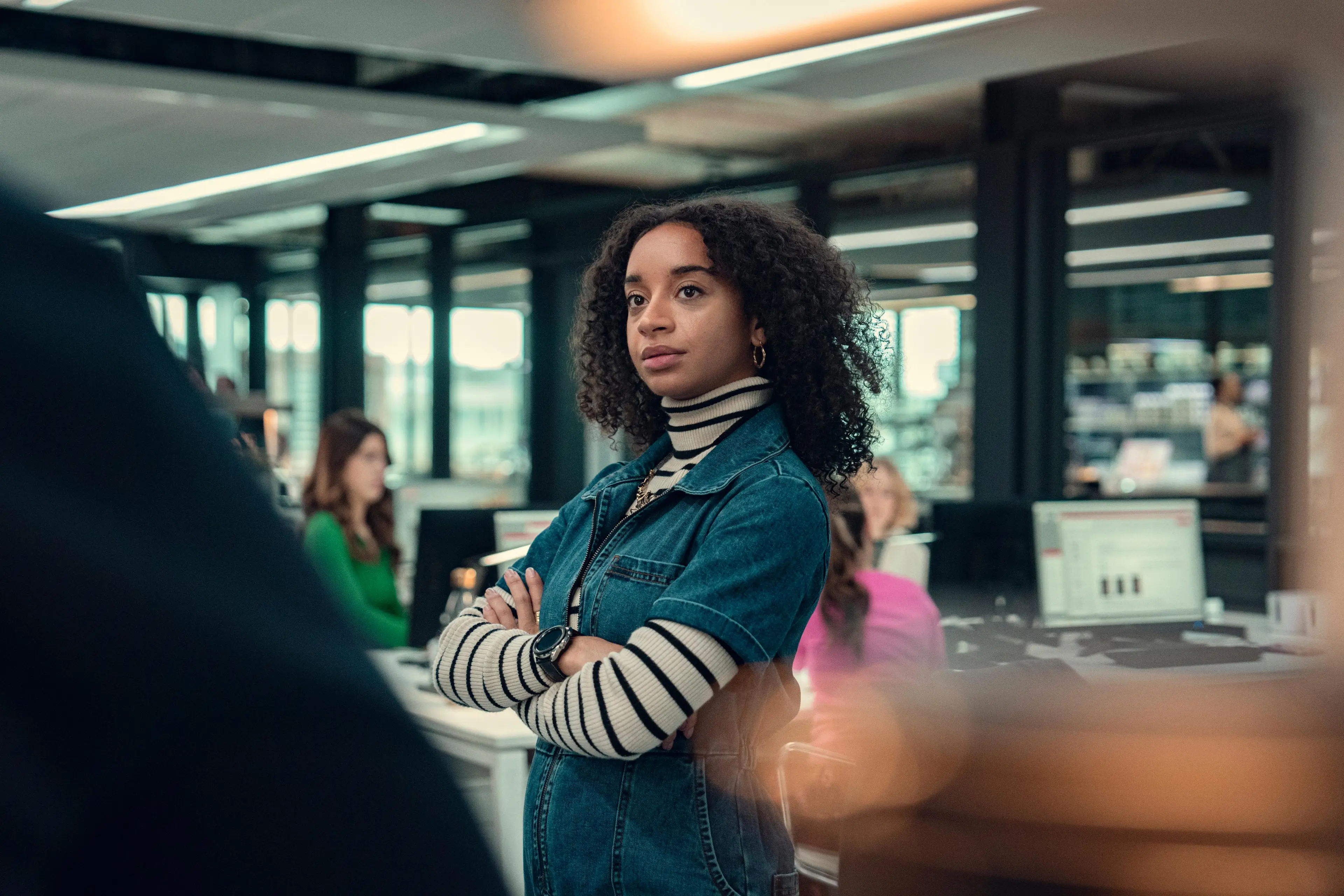 Maria played by Siena Kelly appears to go mad over the Barnies/Bernies issue (Netflix)