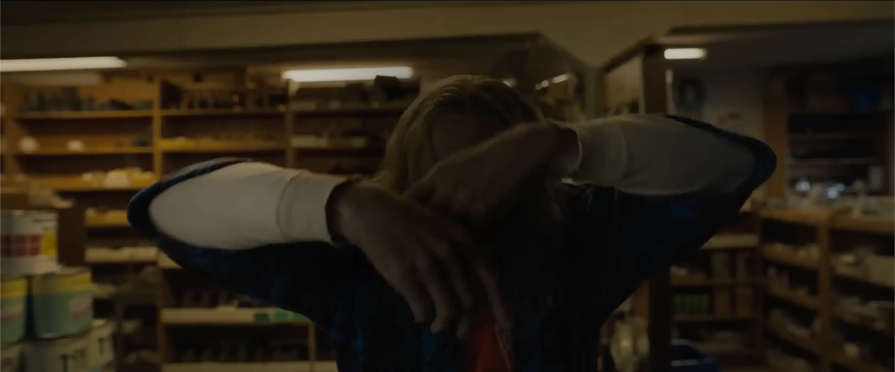 That's as much of a glimpse as we get of Cage in the movie for now! (NEON)