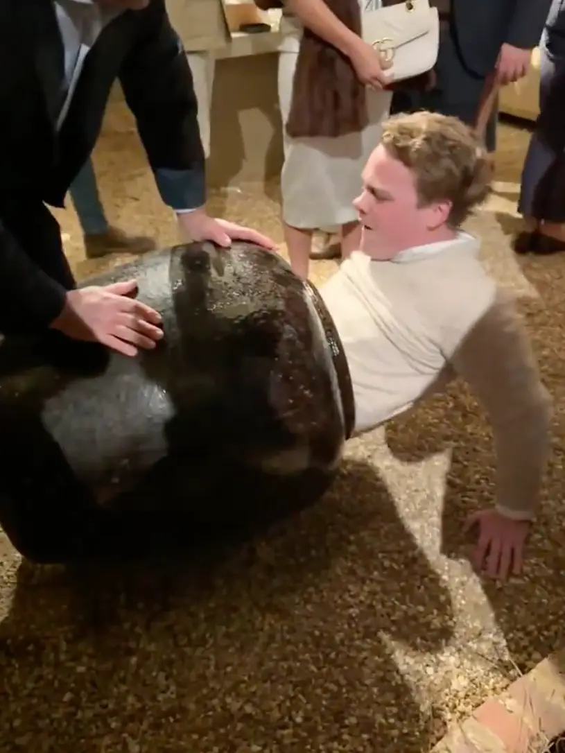 It's unclear how and why Connor ended up in the large urn.