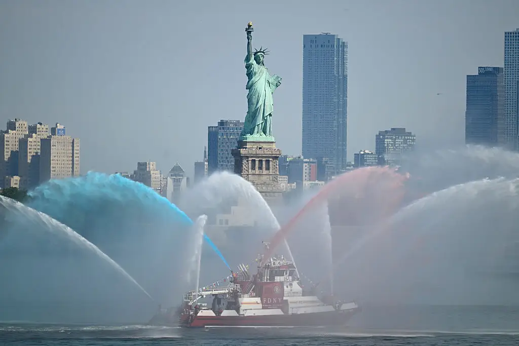The survey, carried out by The Associated Press-NORC Center for Public Affairs Research, found that pride in the nation's history and the way its democracy functions has dropped significantly over the past decade. (Photo by Vincent Alban/Getty Images)