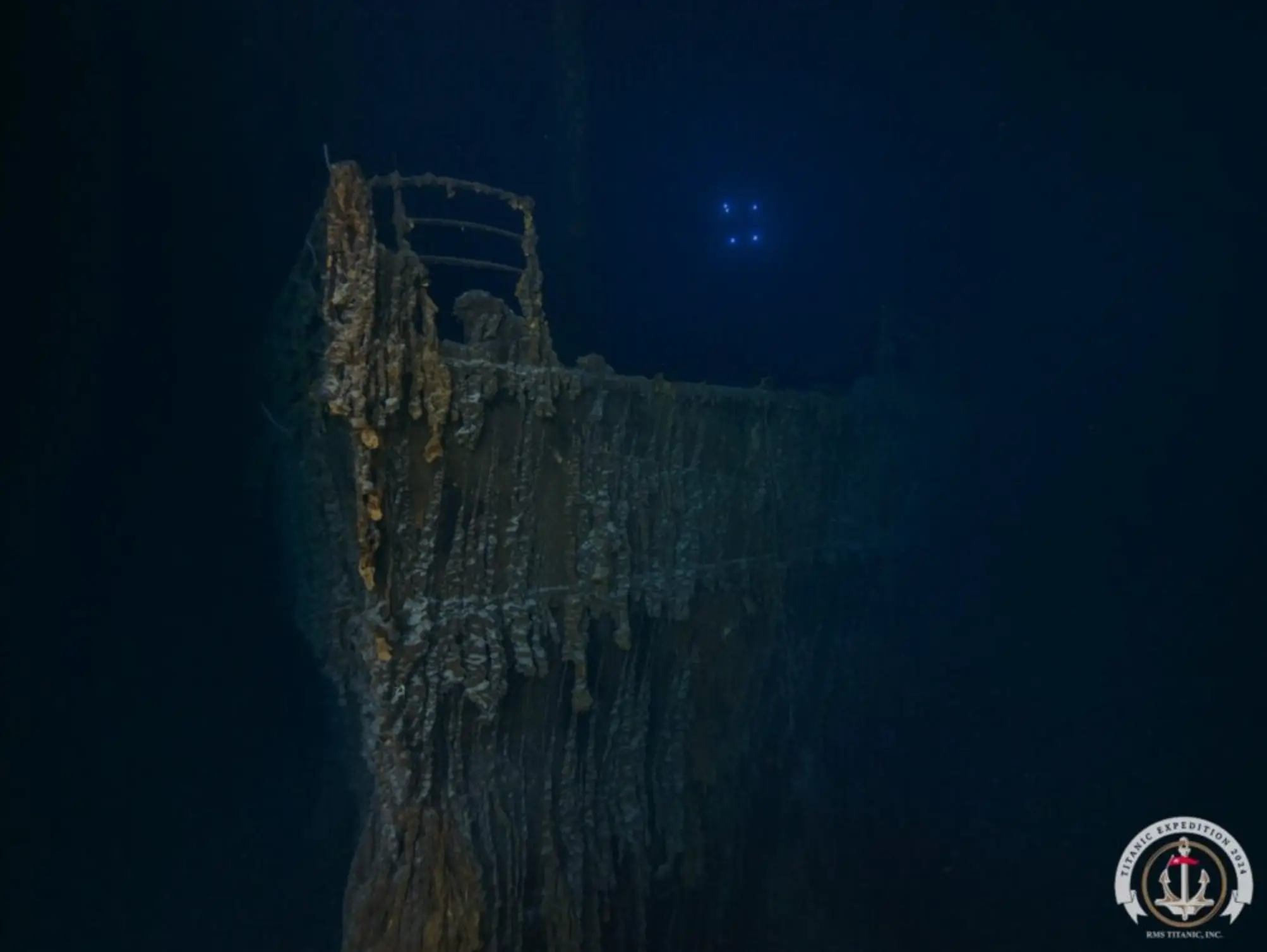 This is one of the most up-to-date pictures of the Titanic wreckage (RMS Titanic, Inc.)