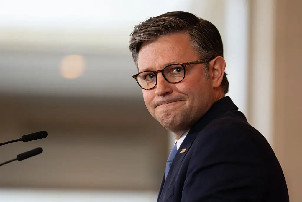 Mike Johnson has made a U-turn on his 'informant' comments about the president (Kayla Bartkowski/Bloomberg via Getty Images) 