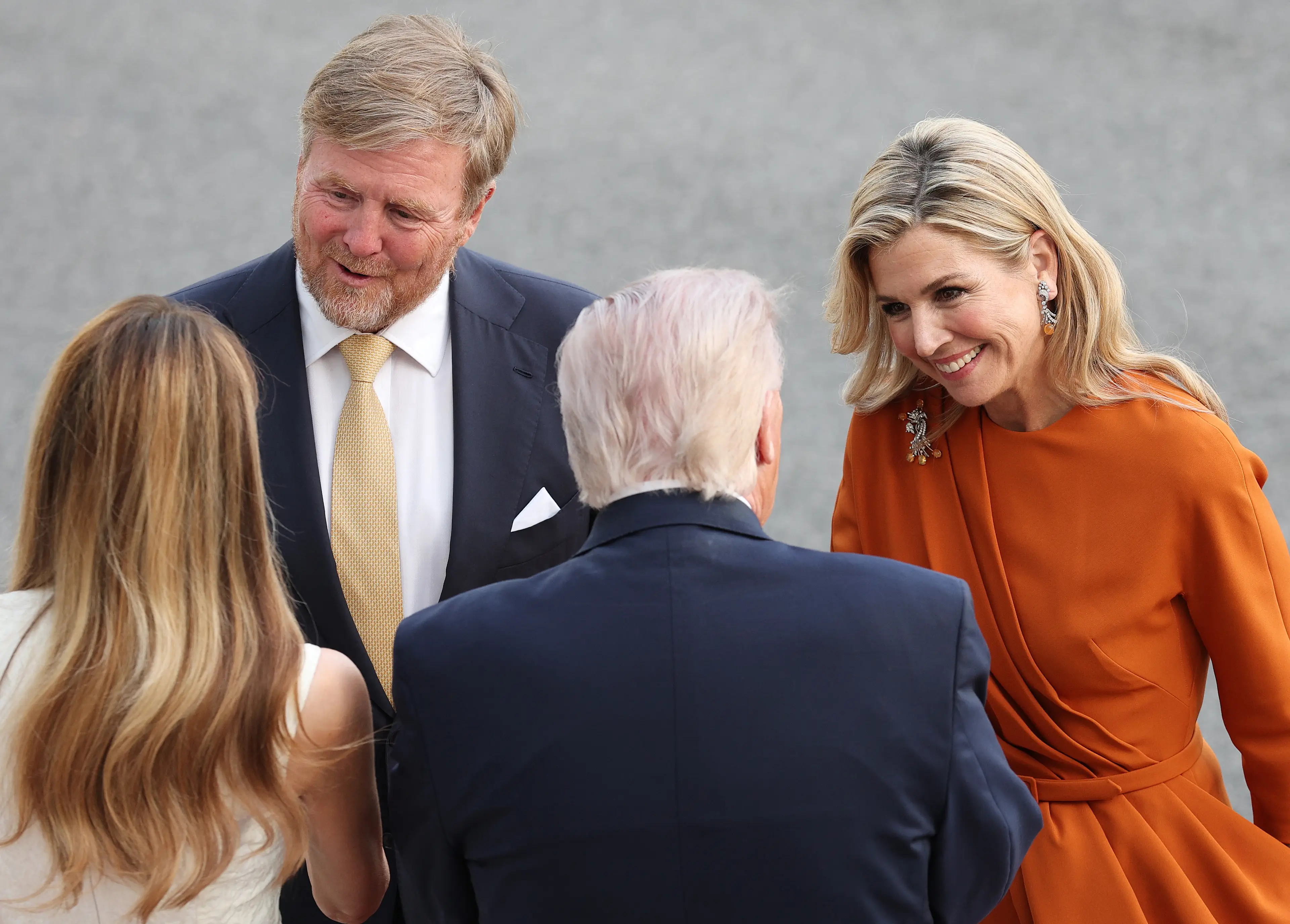 Trump appeared visibly shorter in several images (Win McNamee / Getty Images)