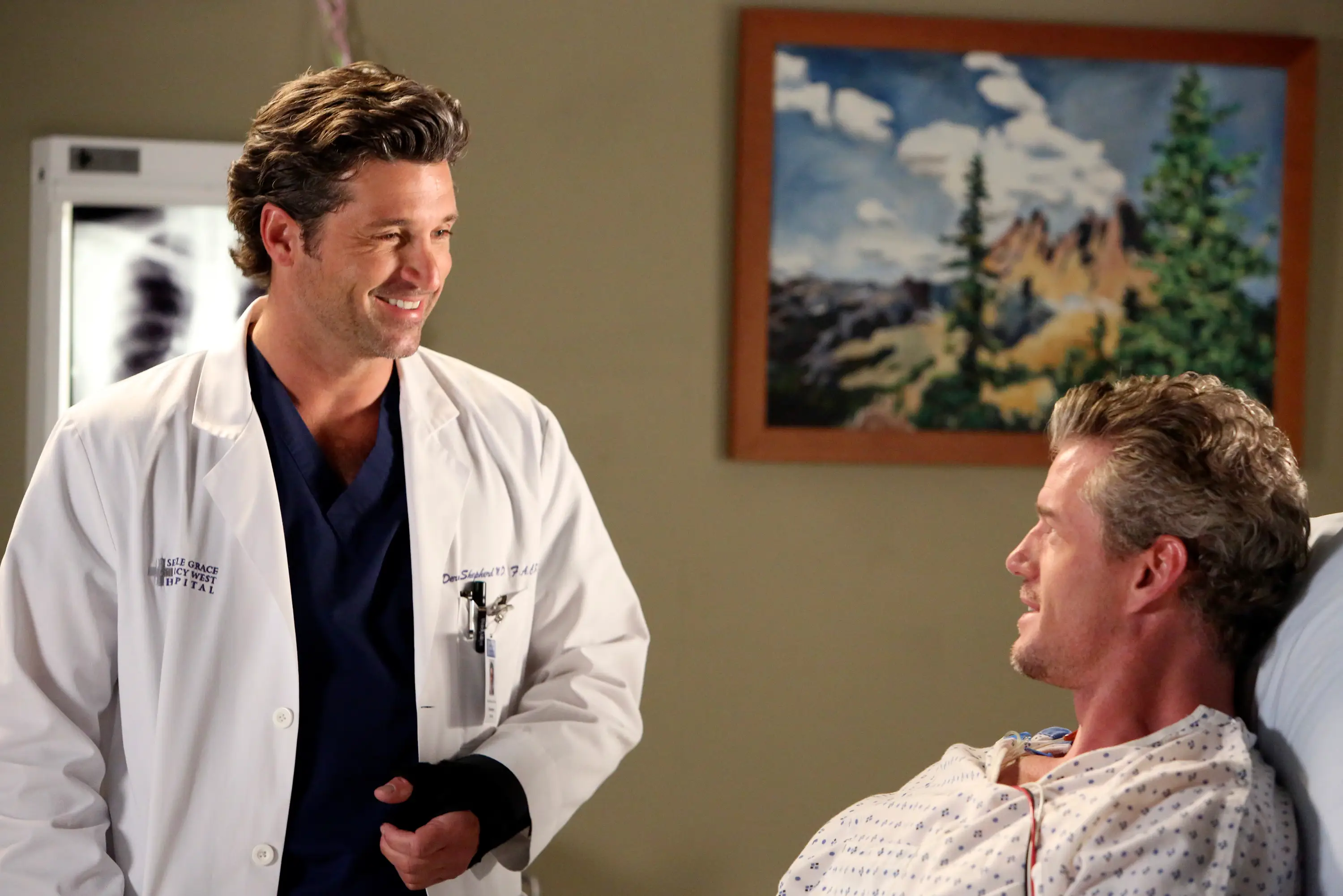 Patrick Dempsey and Eric Dane starred in Grey's Anatomy together (Danny Feld/Disney General Entertainment Content via Getty Images)