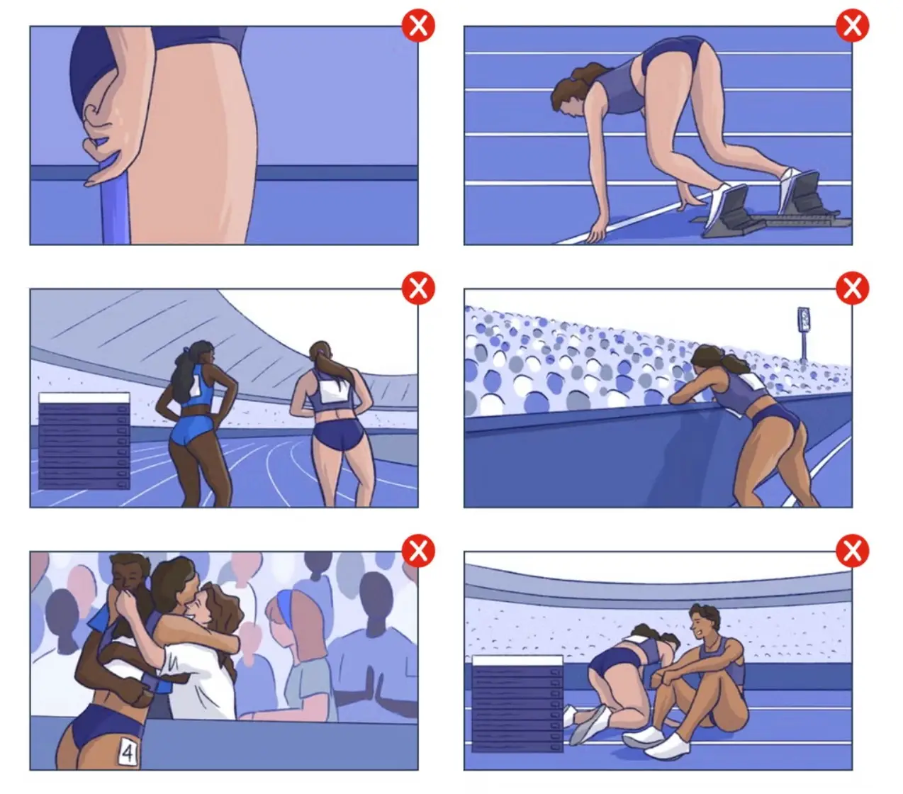 The new guidelines list specific shots to avoid. (EBU Sport)