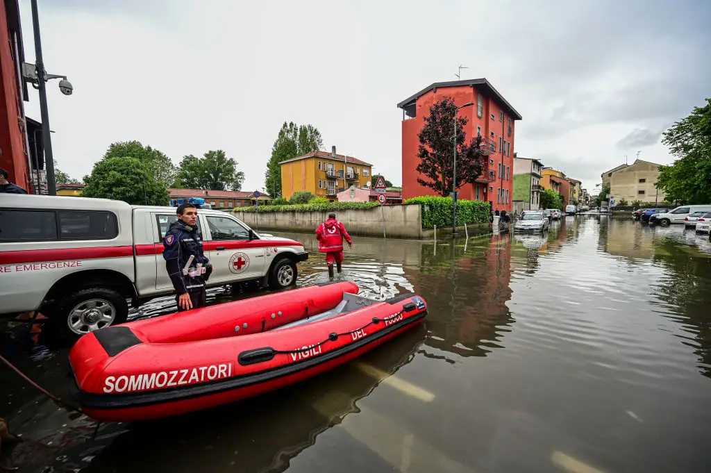 Flash floods have swept across northern Italy. (Piero Cruciatti/Anadolu via Getty Images)