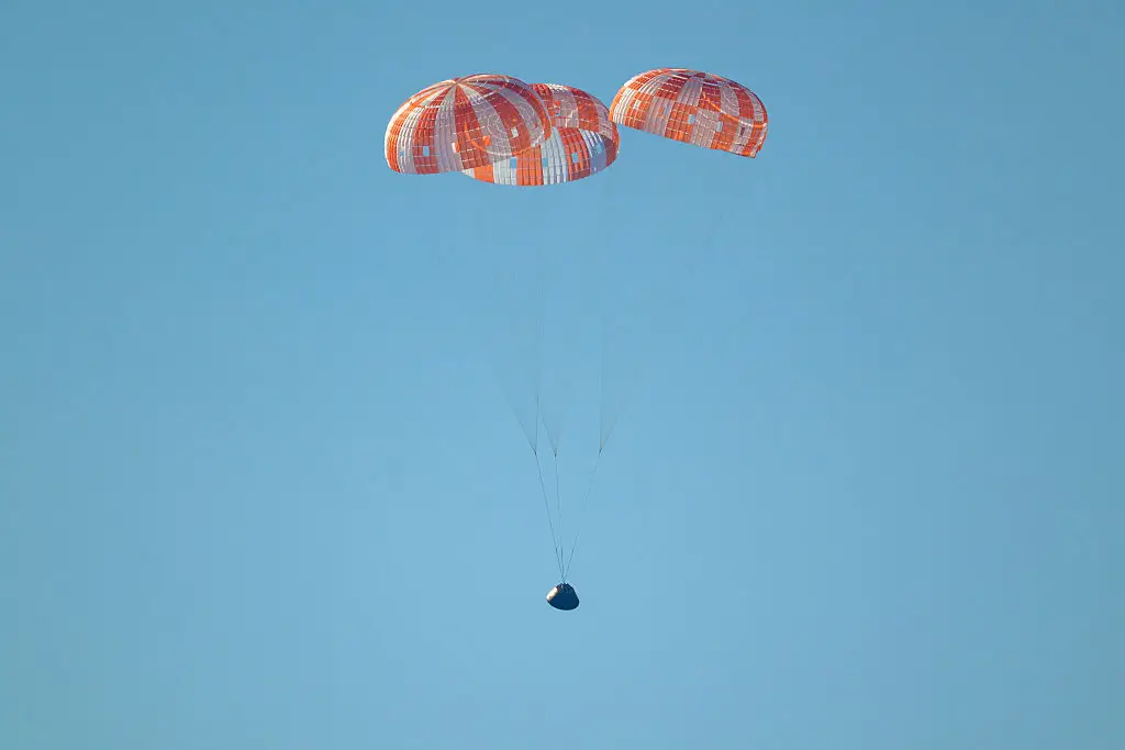 The splashdown has been described as 'perfect' (NASA/Bill Ingalls/Anadolu via Getty Images)