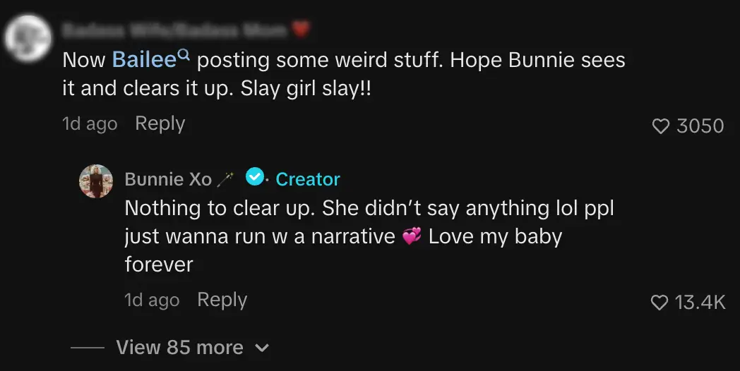 Bunnie Xo spoke out (TikTok)
