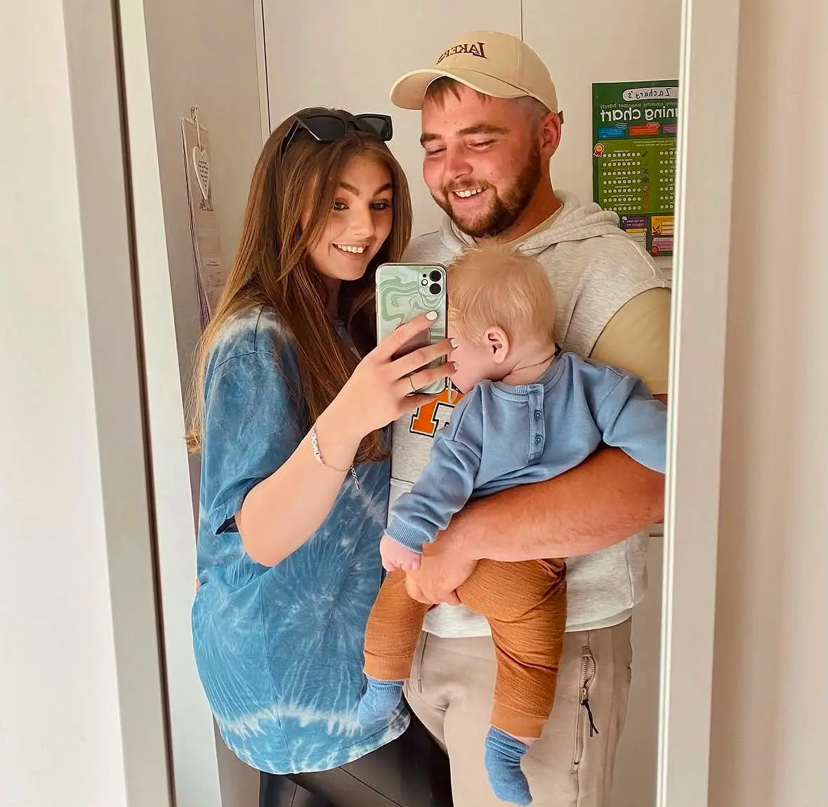 The 26-year-old hit rock bottom when she couldn't hold her son when he was poorly. (Brooke Caitlyn)