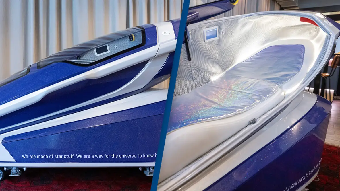 Witness who watched first person die in controversial suicide pod describes what happened at the scene