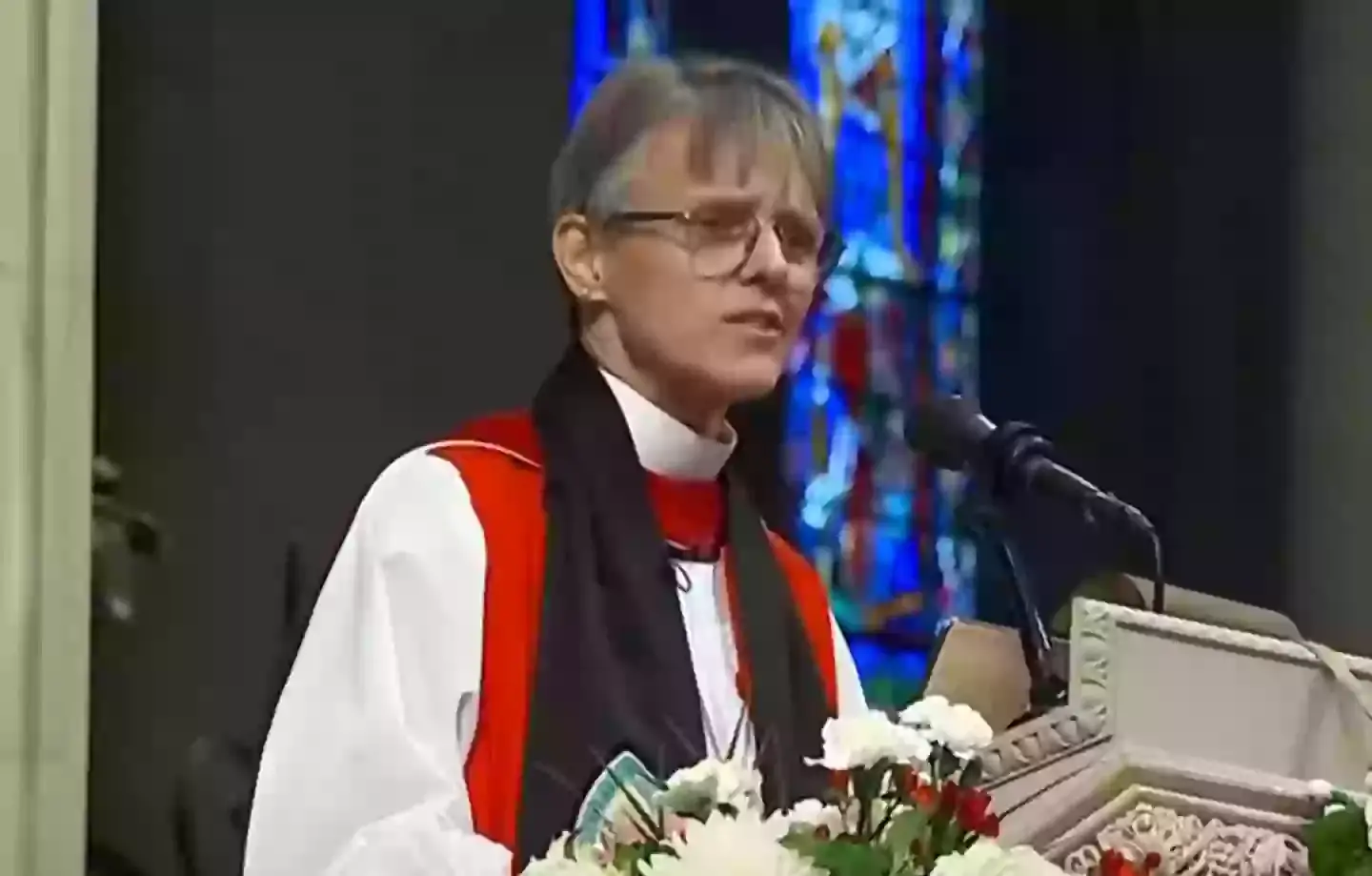 Right Reverend Mariann Edgar Budde issued a 'plea' to President Donald Trump (CBS News)