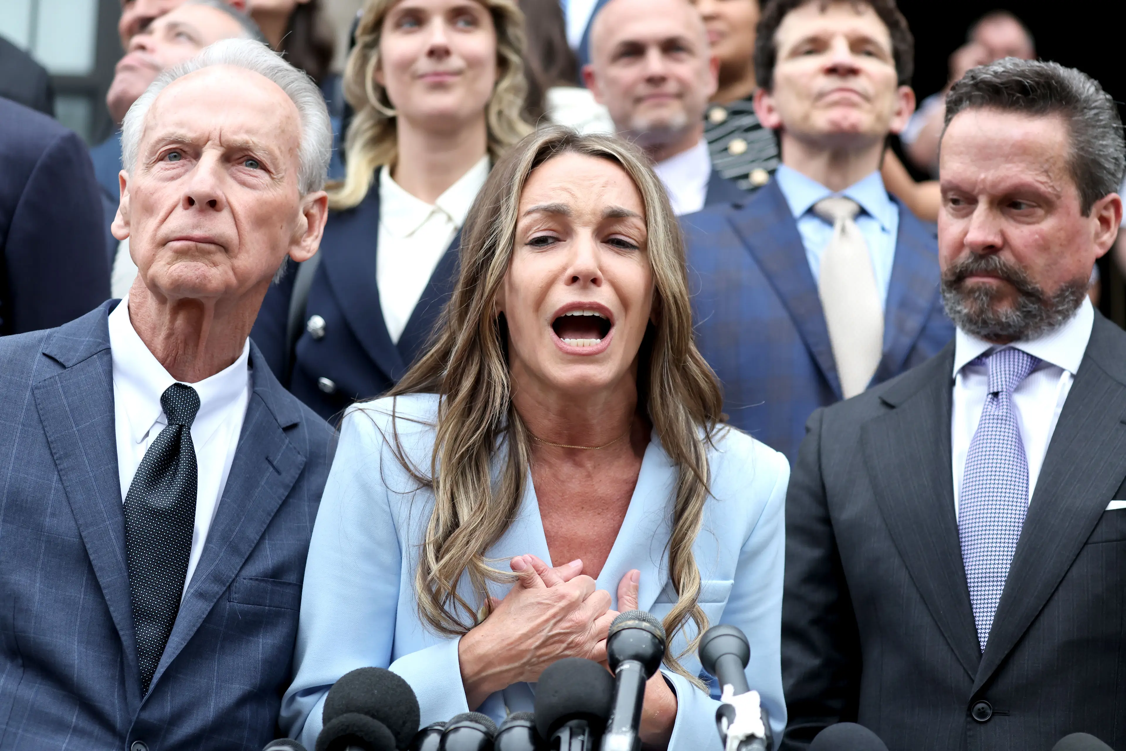 Read spoke to reporters and supporters outside the courtroom after the verdict (Stuart Cahill/Boston Herald via Getty Images)