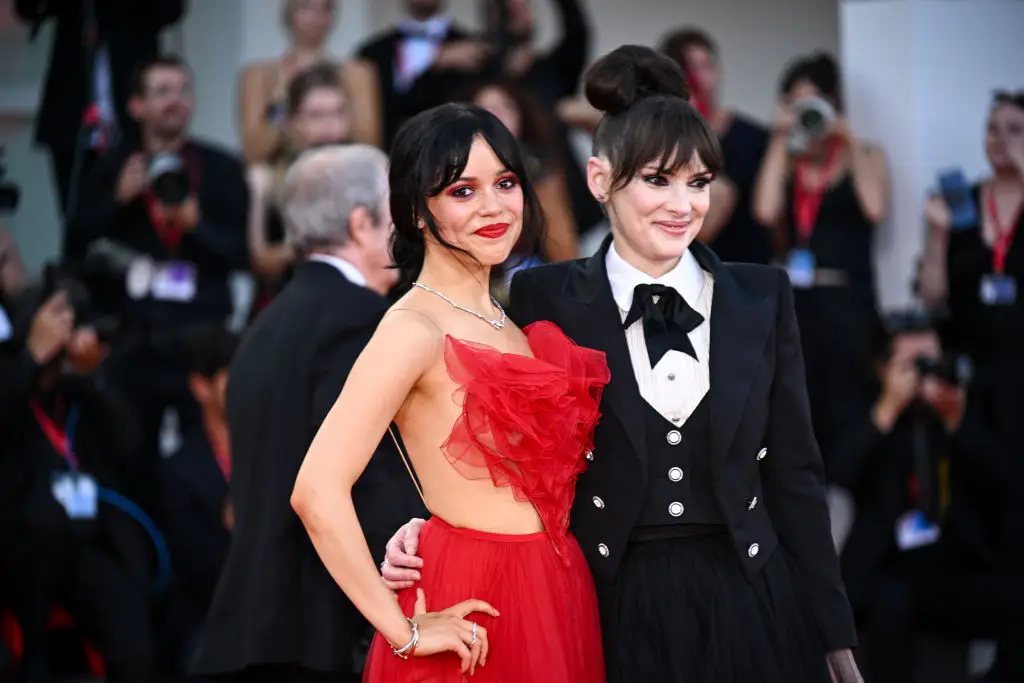 Ortega and Ryder at the Beetlejuice Beetlejuice red carpet (Stephane Cardinale - Corbis/Corbis via Getty Images)