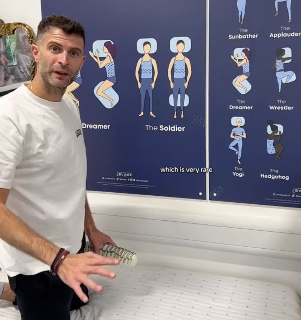 Expert James Leinhardt shared his recommended sleeping positions.