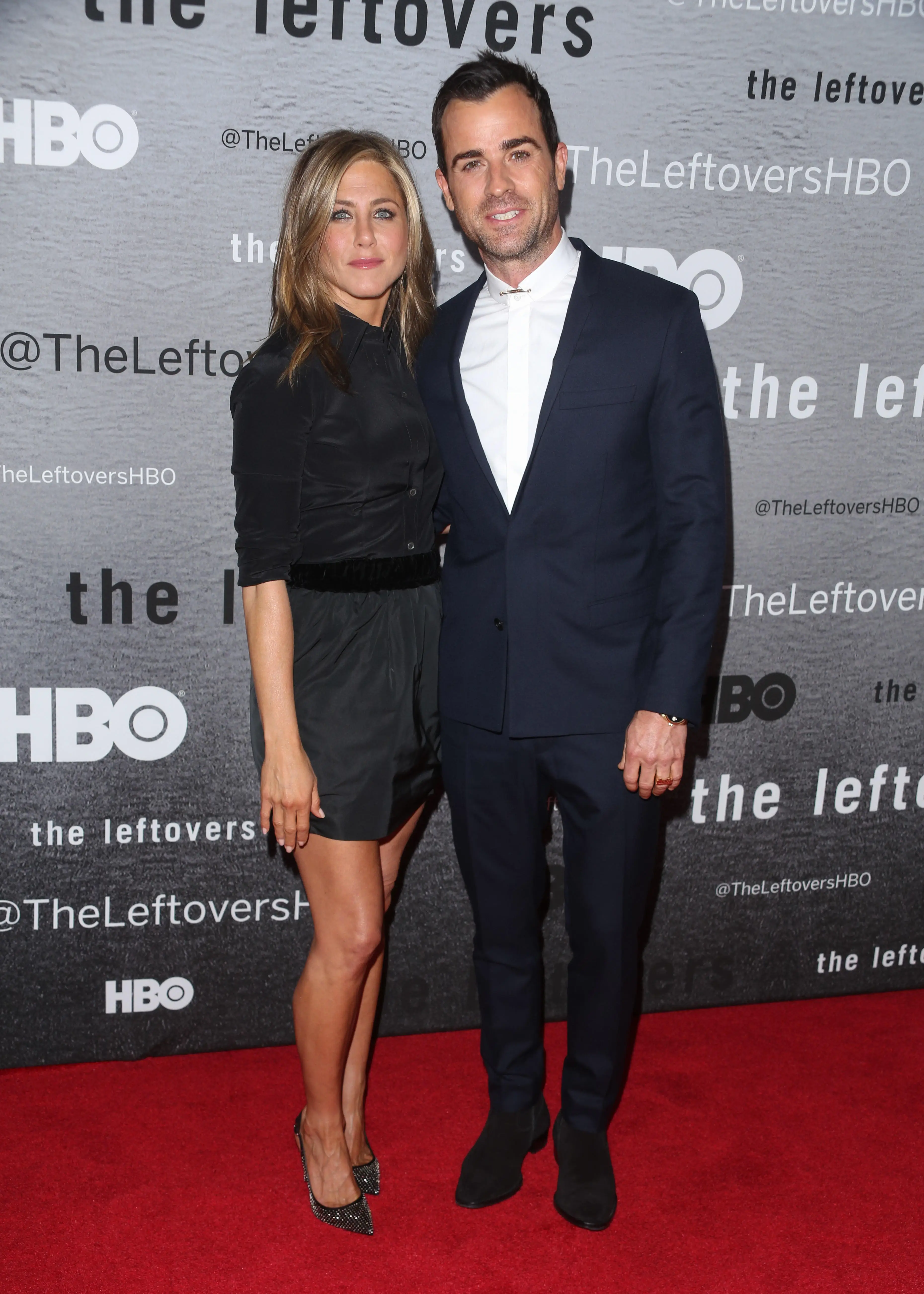 Theroux and Aniston were married for two years.