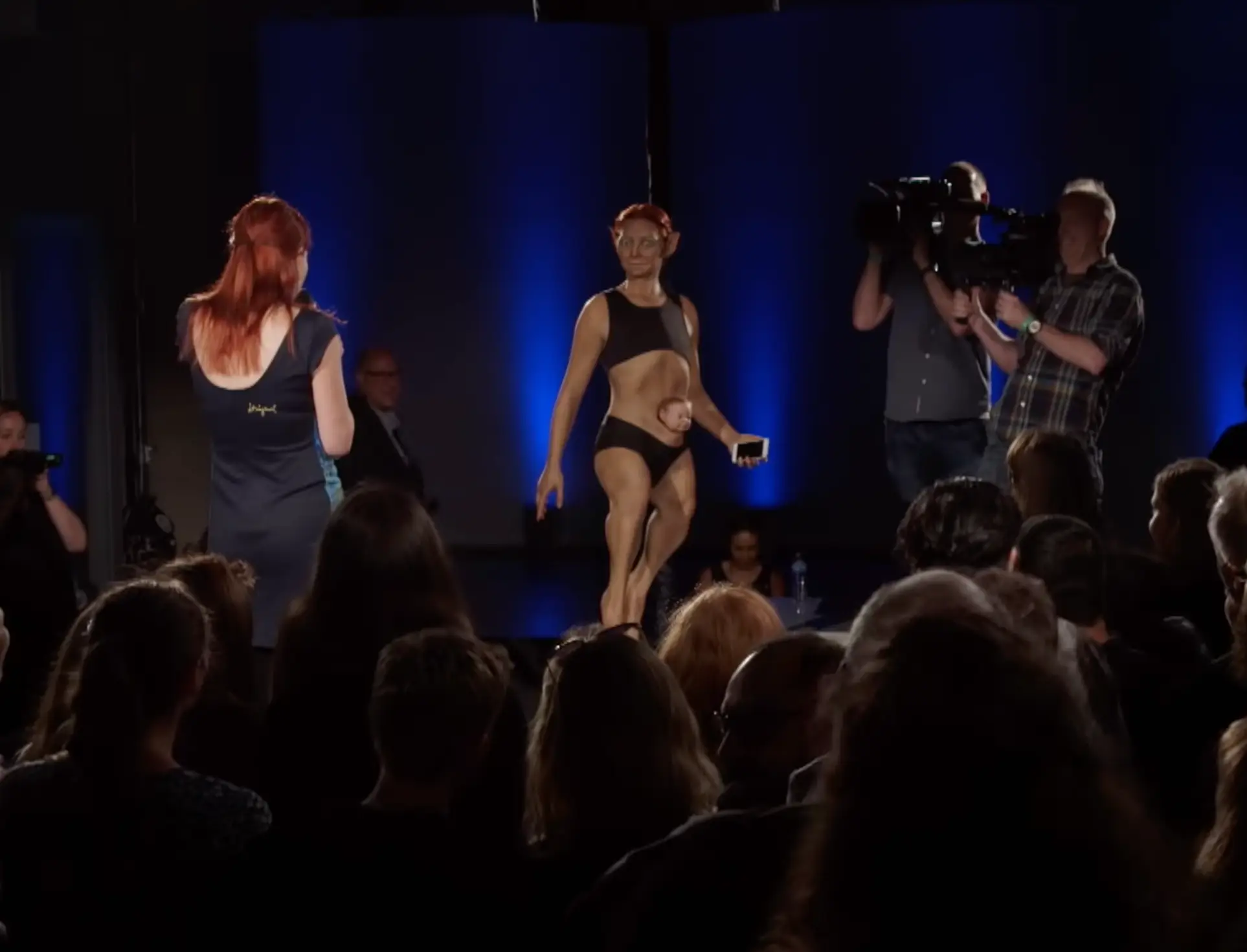 Alice Roberts unveils Alice 2.0 a mock up of the perfect body.