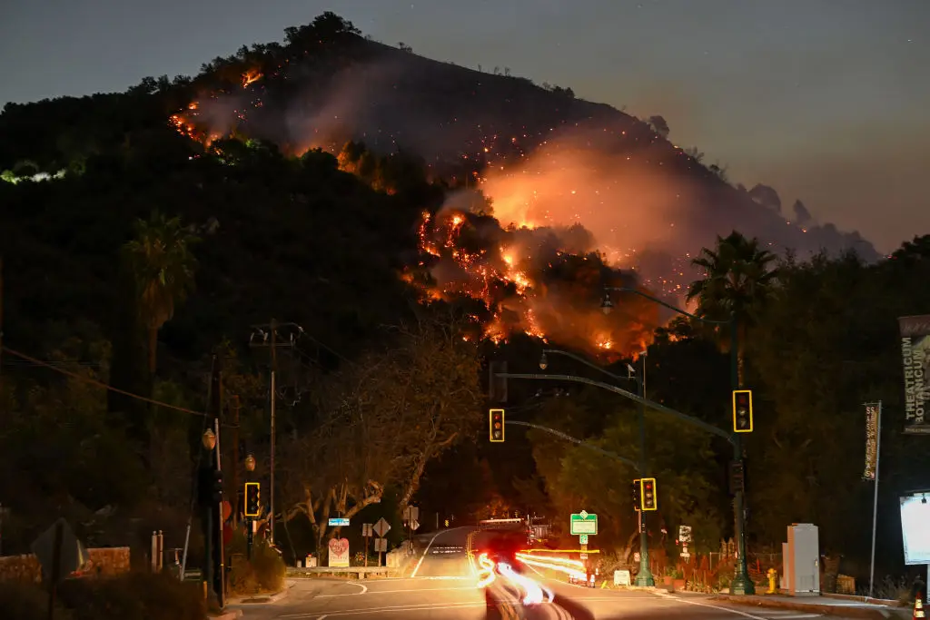 The ongoing wildfires in LA have destroyed thousands of homes (Tayfun Coskun/Anadolu via Getty Images)