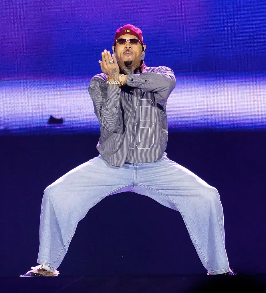 It isn't the first time Brown has faced backlash online for his provocative performances on-stage (Jason Kempin/Getty Images)