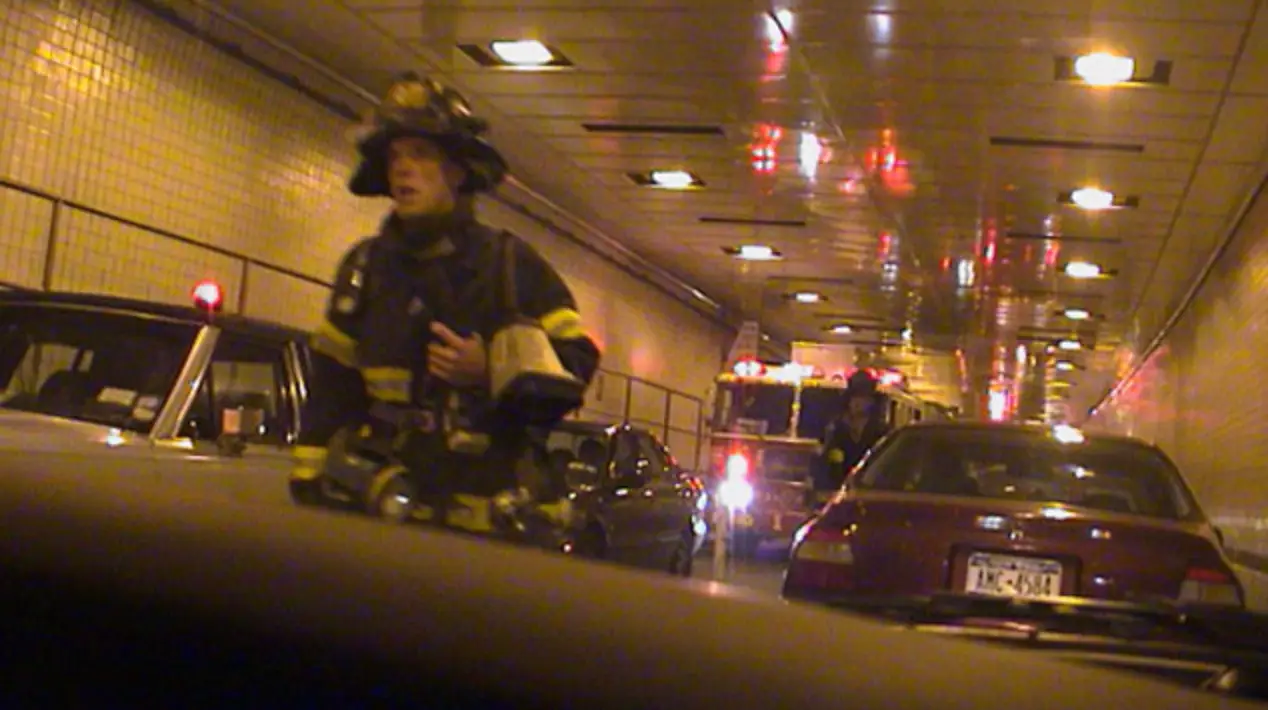 The businessman was able to capture the snap of Gary heading towards the towers (Erik Troelson)