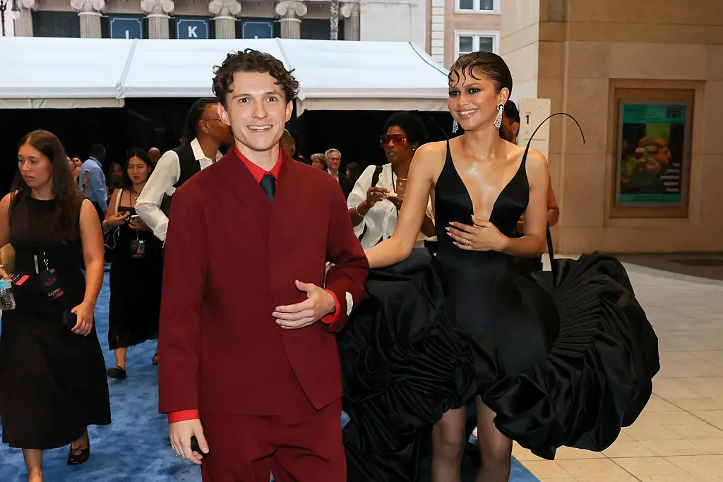 Zendaya and Tom Holland first fell in love while working on Spider-Man in 2016 (Photo by Eric Charbonneau/Sony Pictures via Getty Images)