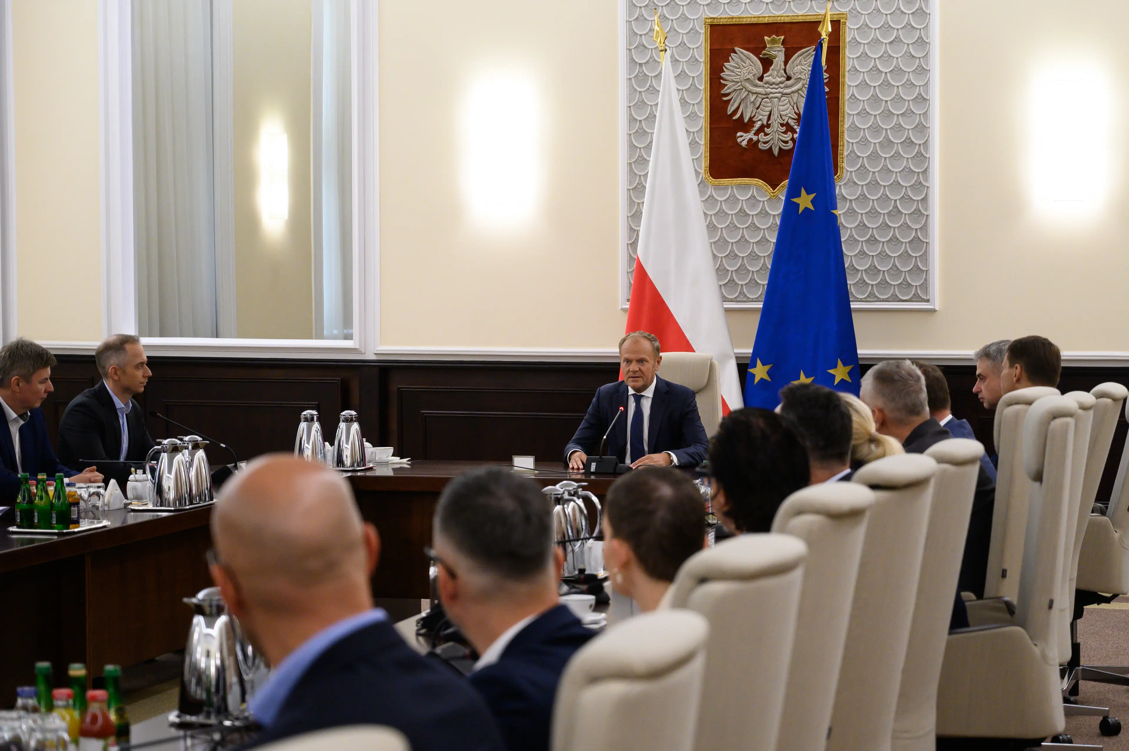 The Polish government held an emergency cabinet meeting (Aleksander Kalka/NurPhoto via Getty Images)