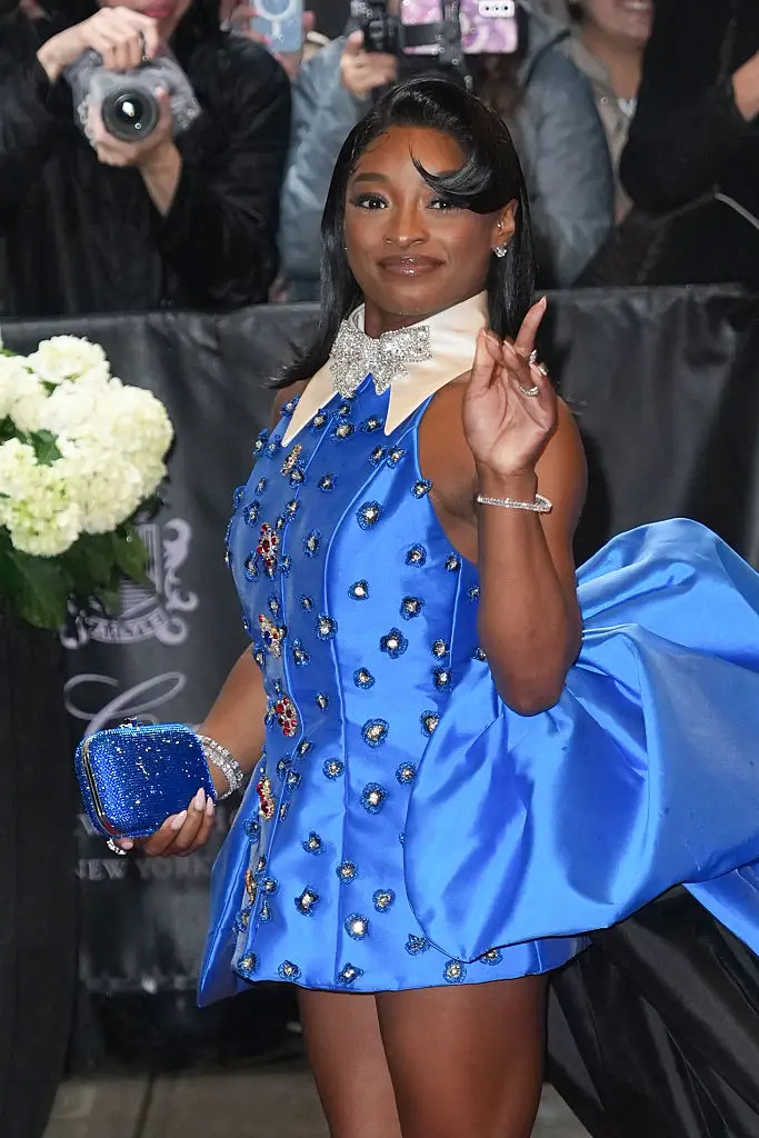 Biles is wearing something a little different (John Nacion/Getty Images)