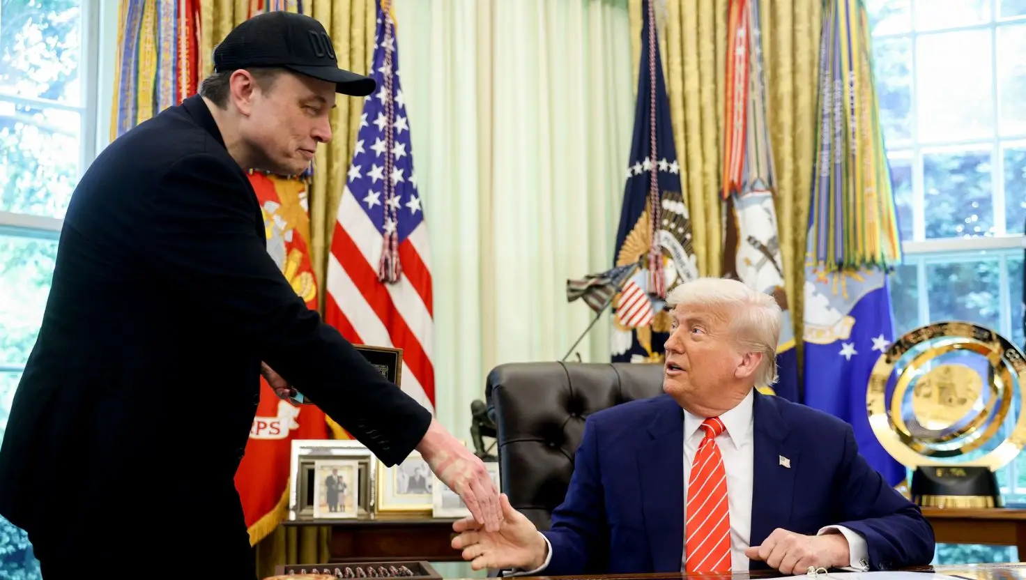 Elon Musk previously said he went 'too far' with his posts on social media (Francis Chung/Politico/Bloomberg via Getty Images)