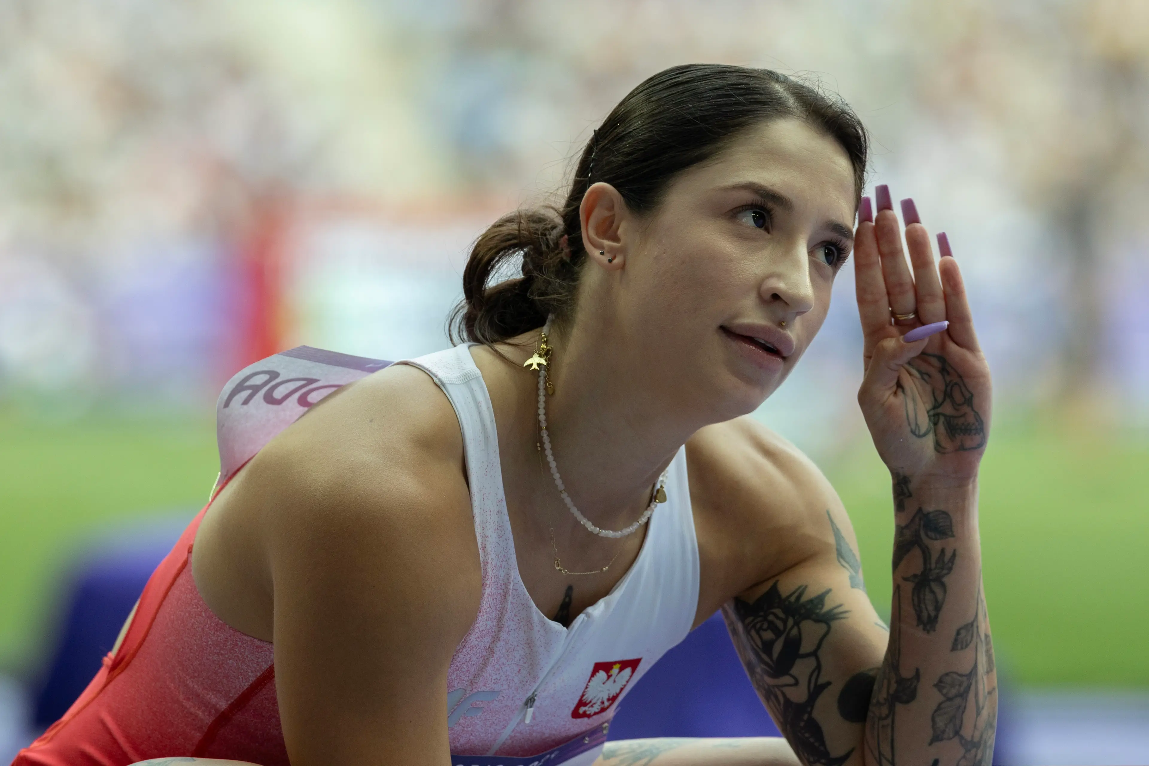 The Olympian correct her mistake (Steve Christo - Corbis/Corbis via Getty Images)