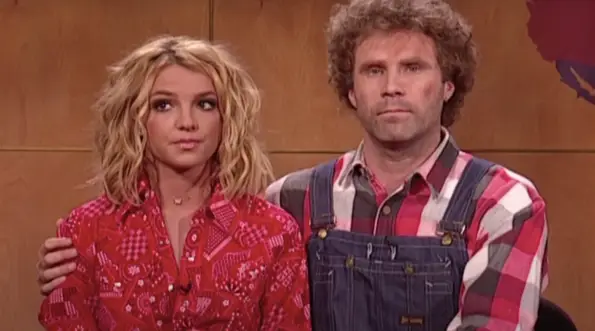 Will Ferrell and Britney Spears on SNL in 2002 (NBC/YouTube)