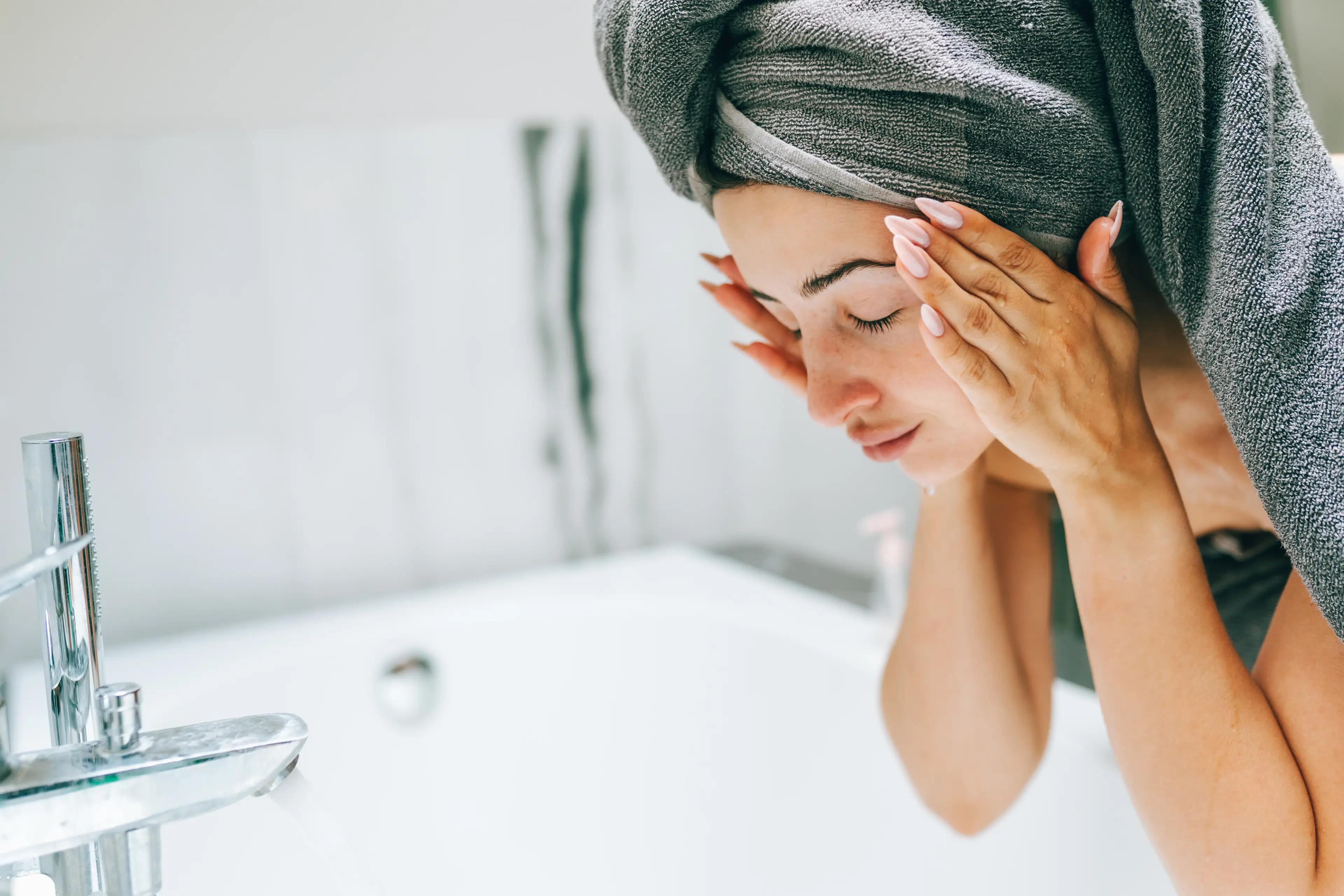 You only need to wash your face twice a day (Getty Stock)