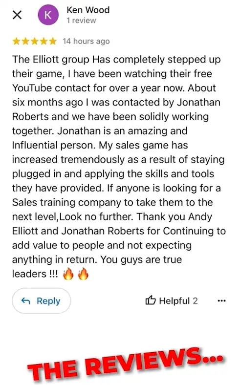 The motivational speakers responded by posting positive reviews of their services.