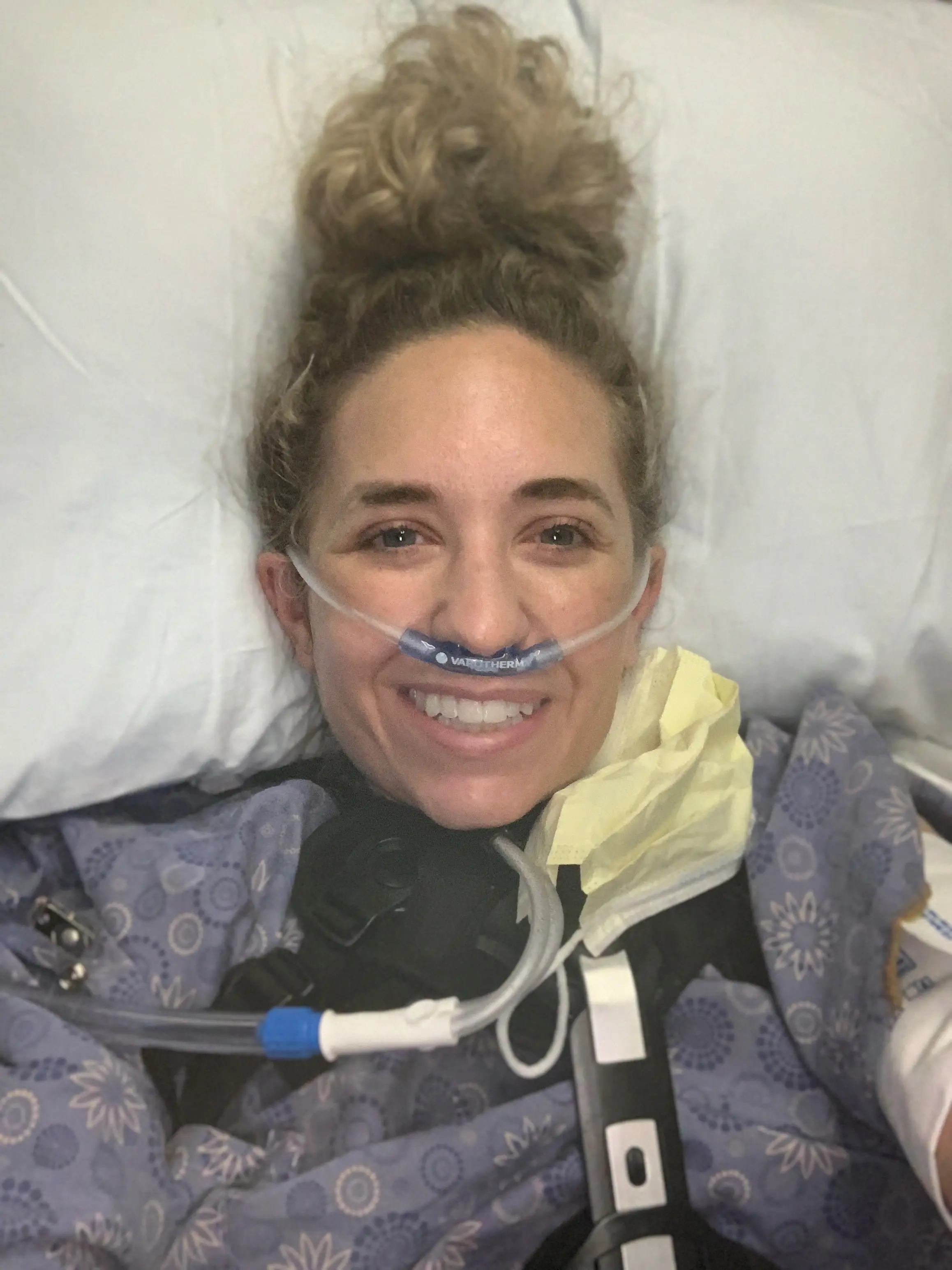 In 2021, Jordan got into difficulty with her parachute during a skydive. (Supplied)