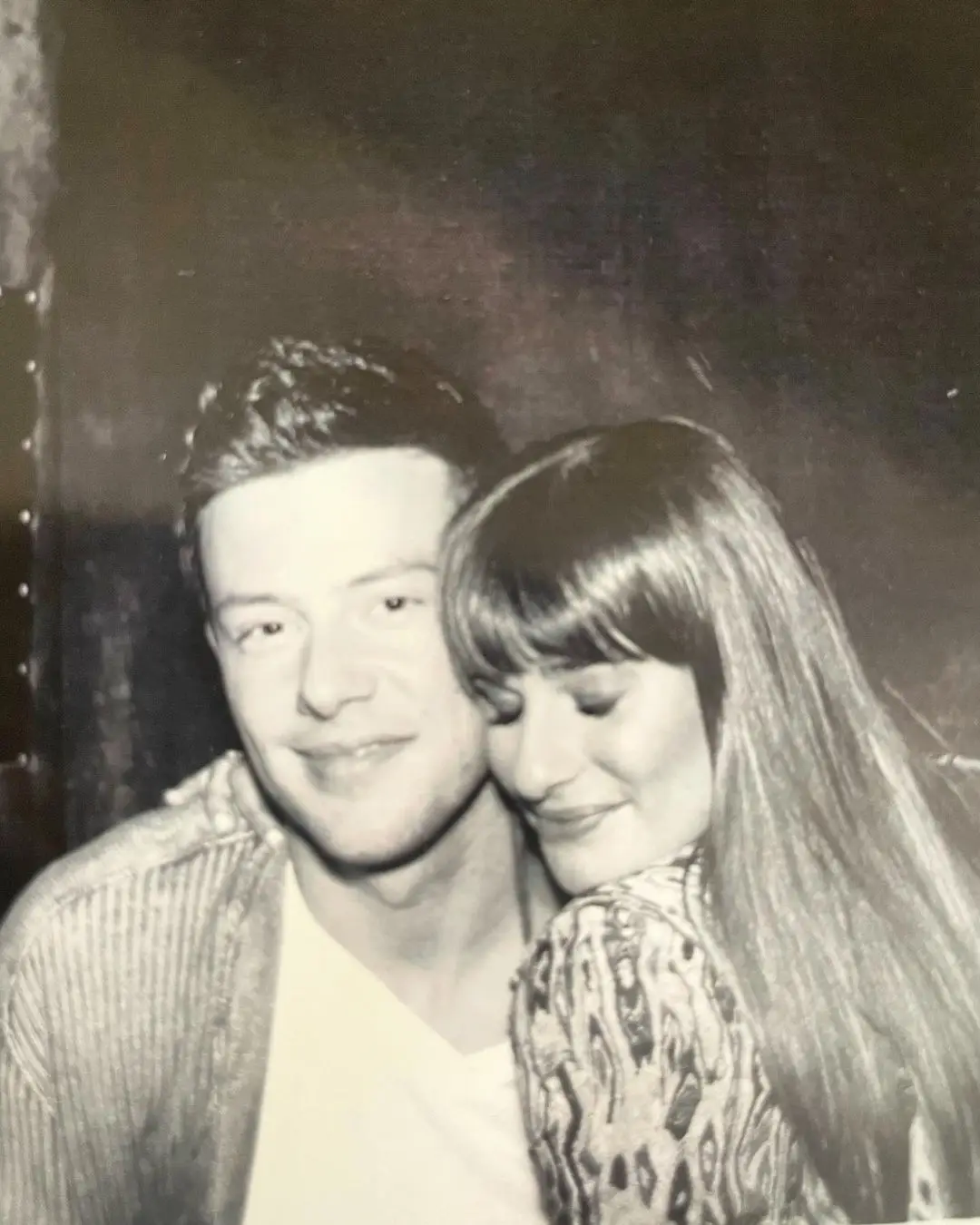 Michele shared an old snap of her and Cory Monteith with the emotional post.