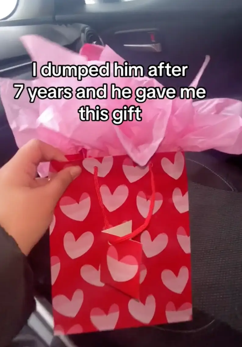 The TikToker says she broke up with her boyfriend after seven years.