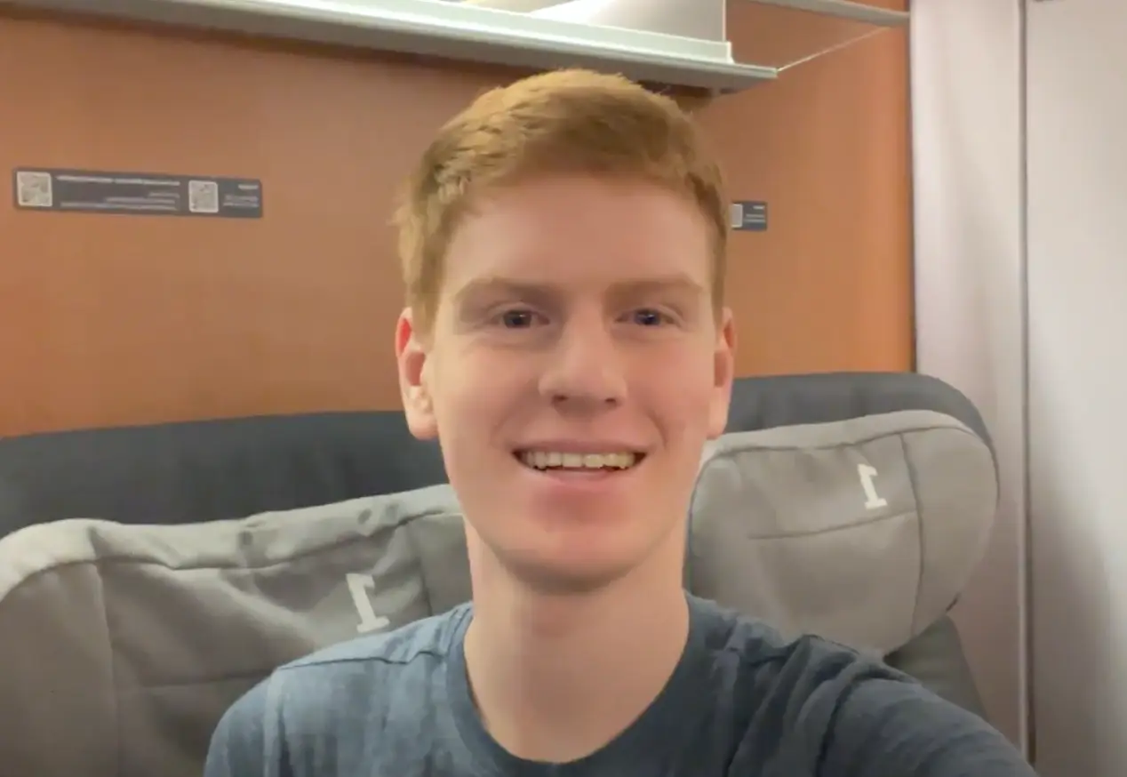 Lasse Stolley first started living on trains in August 2022. (Lasse Stolley)