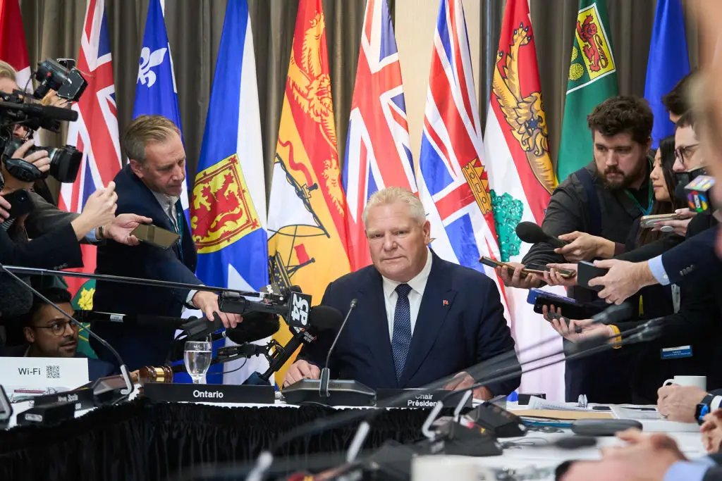The Premier said Ontario is hitting the US back (GEOFF ROBINS/AFP via Getty Images)