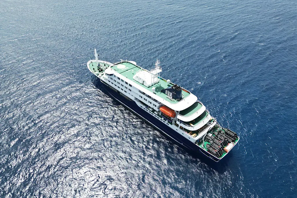 All passengers have disembarked the ship, which docked in Tenerife  (Photo by AFP via Getty Images)